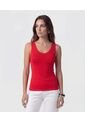 Camiseta  Para Mujer Manga Sisa Cuello Redondo Color Rojo Marca Patprimo #30093910 de Patprimo