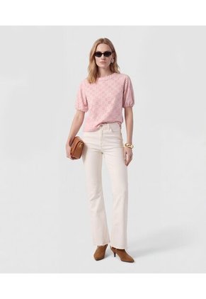 Camiseta Para Mujer Manga Corta Cuello Redondo Color Rosa Marca Patprimo #30098222