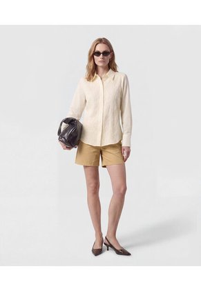 Camisa  Para Mujer Manga Larga Color Crema Marca Patprimo #30010767