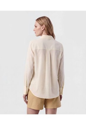 Camisa  Para Mujer Manga Larga Color Crema Marca Patprimo #30010767