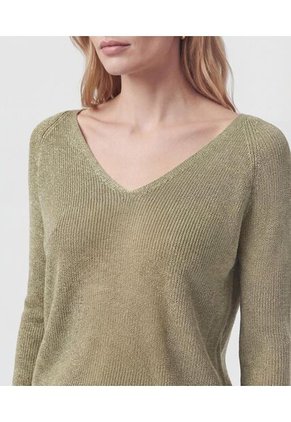 Saco  Para Mujer Cuello V Color Verde Marca Patprimo #30330676