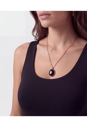 Camiseta  Para Mujer Manga Sisa Cuello Redondo Color Negro Marca Patprimo #30098214