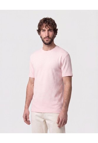 Camiseta Texturizada Cuello Redondo   Para Hombre Rosa Patprimo Patprimo