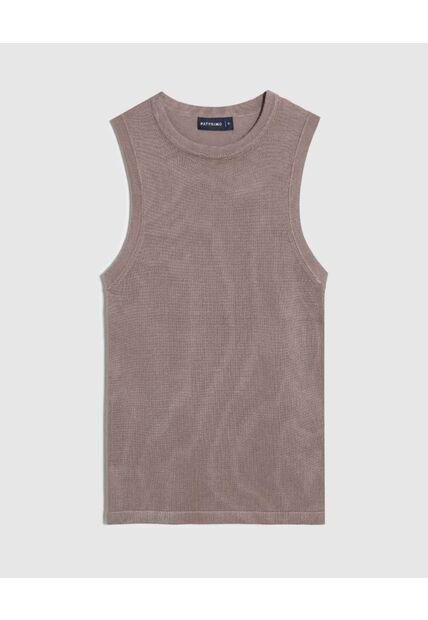 Camiseta  Para Mujer Manga Sisa Cuello Redondo Color Café Marca Patprimo #30093867