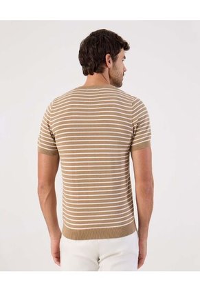 Camiseta  Para Hombre Manga Corta Cuello Redondo Color Café Marca Patprimo #44090964