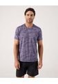 Camiseta Texturizada   Para Hombre Morado Patprimo de Patprimo