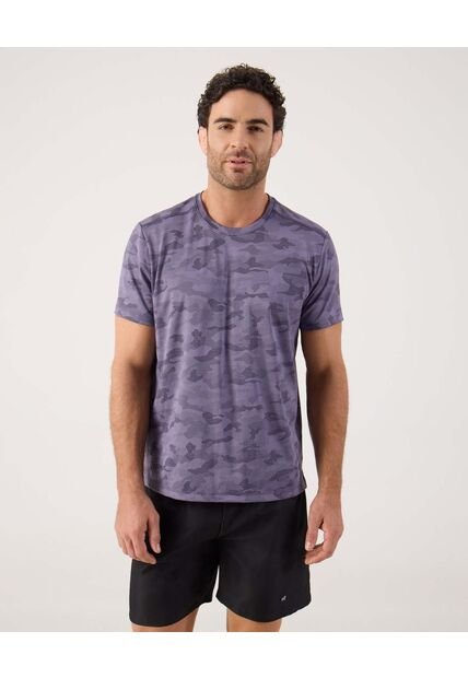 Camiseta Texturizada   Para Hombre Morado Patprimo
