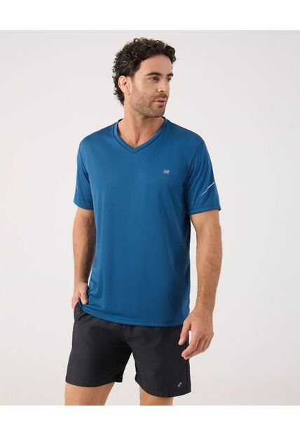 Camiseta Unicolor Deportiva   Para Hombre Azul Patprimo