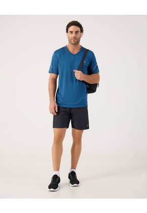 Camiseta Unicolor Deportiva Para Hombre Azul Patprimo