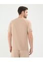 Camiseta Deportiva Cuello En V  Para Hombre Beige Patprimo de Patprimo