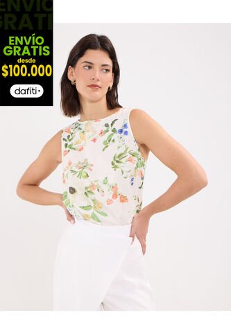 Blusa Para Mujer Manga Sisa Color Blanco Marca Patprimo #30123383 Patprimo