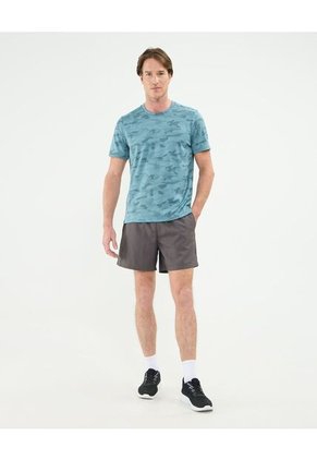 Camiseta Manga Corta Unicolor Texturizada  Para Hombre Verde Patprimo