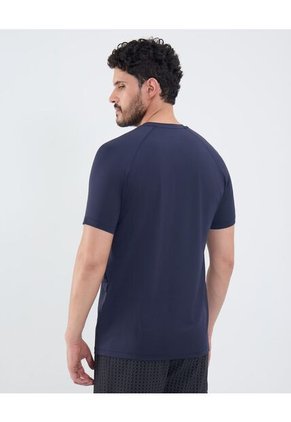Camiseta Con Textura   Para Hombre Azul Patprimo