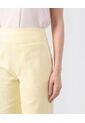 Pantalón Bota Ancha Pretina Ancha   Para Mujer Amarillo Patprimo de Patprimo