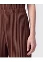 Pantalón Fluido Plisado   Para Mujer Café Patprimo de Patprimo