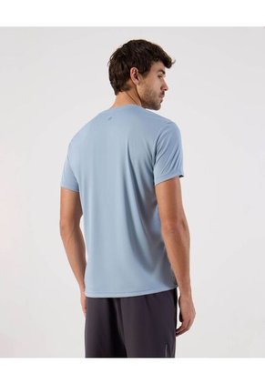Camiseta Deportiva Cuello Redondo  Para Hombre Azul Patprimo