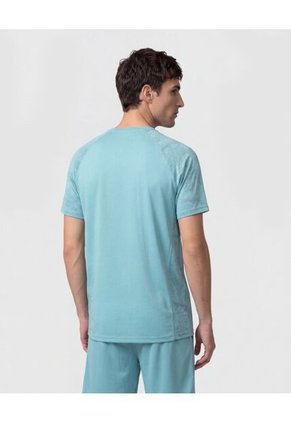 Camiseta Deportiva Con Detalle En Mangas   Para Hombre Verde Patprimo