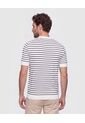 Camiseta Tejida Cuello Redondo   Para Hombre Blanco Patprimo de Patprimo