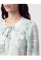 Blusa Con Cuello De Amarre   Para Mujer Verde Patprimo de Patprimo
