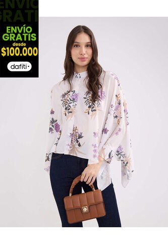 Blusa Para Mujer Manga Larga Color Blanco Marca Patprimo #30123355 Patprimo