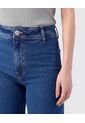Jeans Corte Culotte De Tiro Alto   Para Mujer Azul Patprimo de Patprimo