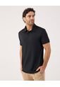 Polo Deportiva Unicolor   Para Hombre Negro Patprimo de Patprimo