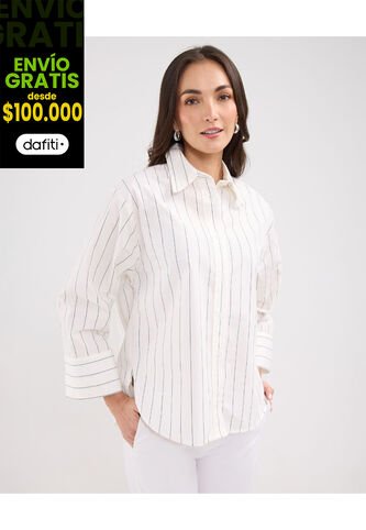 Camisa Para Mujer Manga Corta Color Blanco Marca Patprimo #30010647 Patprimo