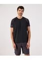 Camiseta Deportiva De Manga Ranglán  Para Hombre Negro Patprimo de Patprimo