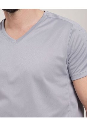 Camiseta Con Grabado Laser  Para Hombre Gris Patprimo