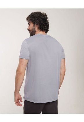Camiseta Con Grabado Laser  Para Hombre Gris Patprimo