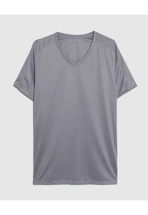 Camiseta Con Grabado Laser  Para Hombre Gris Patprimo