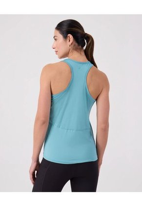 Camiseta Unicolor Deportiva Para Mujer Azul Patprimo