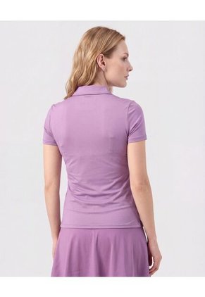 Polo Deportiva Con Cremallera Para Mujer Morado Patprimo