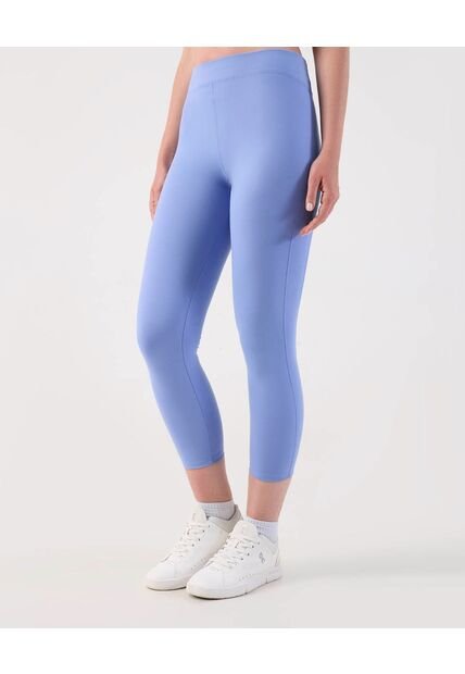 Leggins Capri Con Cortes   Para Mujer Azul Patprimo