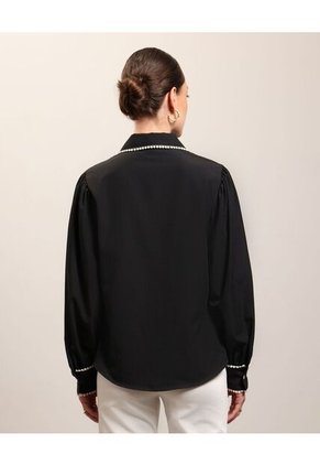Camisa Unicolor Con Textura Para Mujer Crudo Patprimo