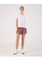 Short Deportivo Unicolor   Para Mujer Café Patprimo de Patprimo