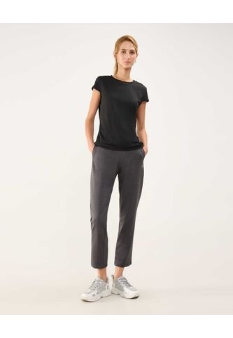 Pantalón Deportivo Jaspeado  Para Mujer Gris Patprimo Patprimo