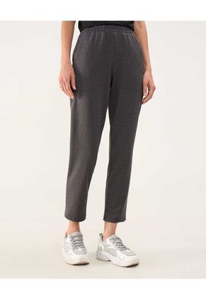 Pantalón Deportivo Jaspeado Para Mujer Gris Patprimo