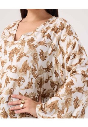 Blusa Para Mujer Manga Larga Color Crudo Marca Patprimo #14121384