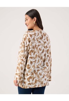 Blusa Para Mujer Manga Larga Color Crudo Marca Patprimo #14121384