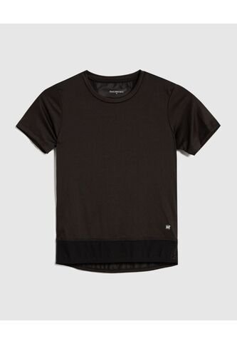 Camiseta Deportiva En Malla  Infantil Niña Negro Patprimo Patprimo