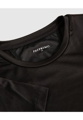 Camiseta Deportiva En Malla Infantil Niña Negro Patprimo