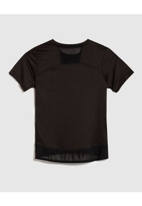 Camiseta Deportiva En Malla Infantil Niña Negro Patprimo