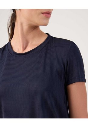 Camiseta Cola De Pato Texturizada Para Mujer Azul Patprimo