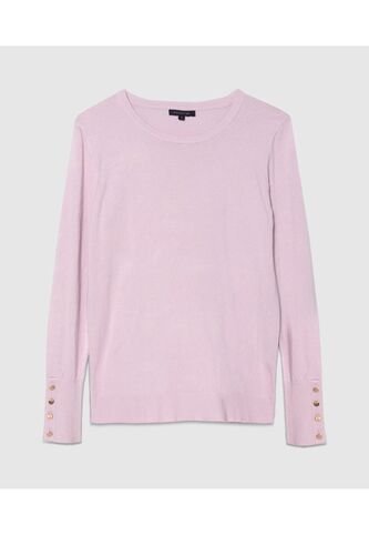 Saco Tejido Con Botones  Para Mujer Morado Patprimo Patprimo