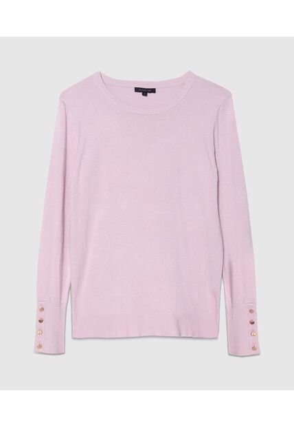 Saco Tejido Con Botones  Para Mujer Morado Patprimo
