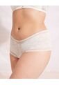 Panty Cachetero En Encaje Unicolor  Para Mujer Blanco Patprimo de Patprimo
