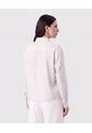 Camisa De Rayas Con Bolsillo   Para Mujer Azul Patprimo de Patprimo