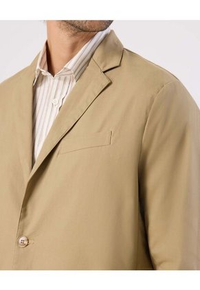Blazer Con Bolsillos Para Hombre Beige Patprimo