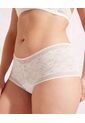 Panty Cachetero En Encaje Unicolor  Para Mujer Blanco Patprimo de Patprimo